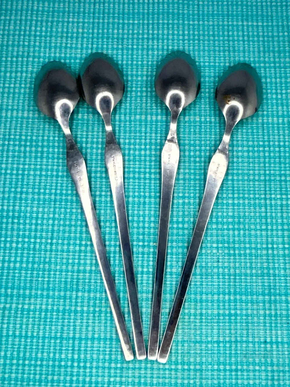 La Senda by Hanford Forge Stainless Steel Ice Tea Spoons Japan 4 PC